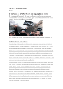 O atentado ao Charlie Hebdo e a regulação da mídia
