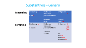 Substantivos em português