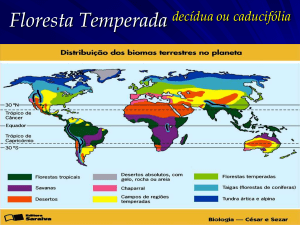 Biomas - F.Temperada-F. Tropical-Savanas e desertos