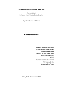  Compressores Características e Aplicação