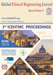 3RD ICEHTMC 2019 - GLOBAL CLINICAL ENGINEERING JOURNAL