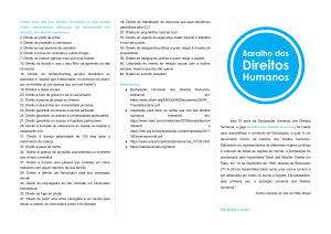 Baralho dos Direitos Humanos - Manual