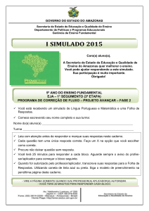 SIMULADO I - MAT E LIP - 5º ANO - EF - 2015
