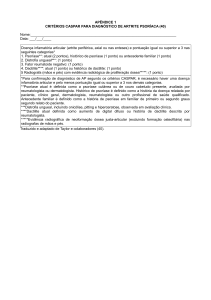 criterios-caspar Artrite Psoriasica