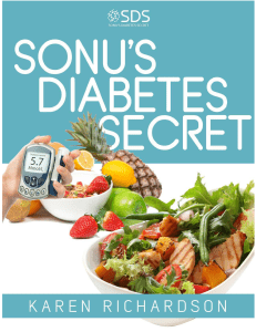 Karen Richardson's Program, eBook Sonu's Diabetes Secret™