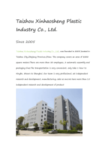 Taizhou Xinhaosheng Plastic Industry Co., Ltd.
