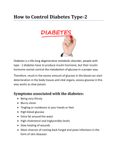 How to Control Diabetes Type-2