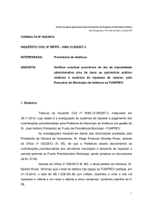 consulta nº /2014 - Centro de Apoio Operacional das Promotorias
