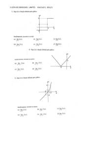 LISTA DE EXERCÍCIOS: LIMITE 2009/01