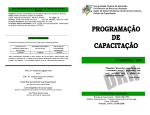 Programação - 2º Semestre 2008 - PRH