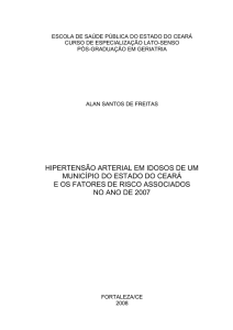 Hipertensão Arterial em Idosos de um Município do Estado do