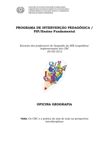 PROGRAMA DE INTERVENÇÃO PEDAGÓGICA / PIP/Ensino