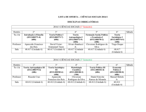 Ciências Sociais.2016 1