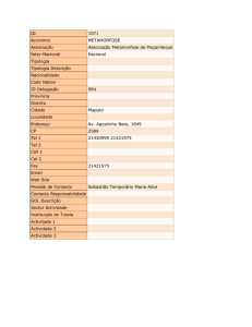 ID 1071 Acronimo METAMORFOSE Associação Associação
