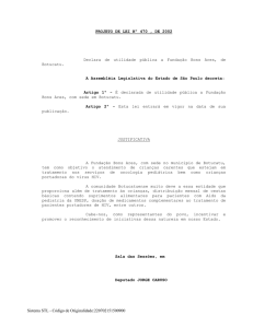 projeto de lei nº , de 2002 - Assembleia Legislativa do Estado de