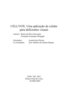 CELLVOX - Projetos de acessibilidade do NCE/UFRJ