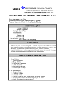 programa de ensino graduação 2012 - FCT