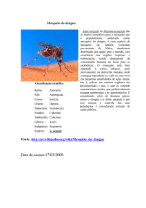 5-classificação biológica do mosquito, inseticidas químicos