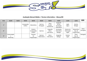 Avaliação Mensal Fundamental II – Março/09