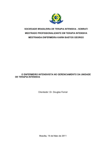 SOCIEDADE BRASILEIRA DE TERAPIA INTENSIVA