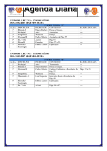 Agenda Diária 3ªsérie