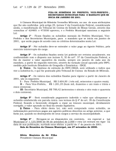 LEI nº DE DE 2000 - Revista do Tribunal de Contas do Estado de