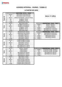 Horário Integral Diurno