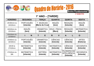 Fundamental I – Tarde