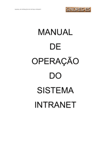 manual do sistema intranet - Sinoreg-ES