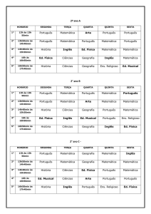 Horários 2017 – Ensino Fundamental I