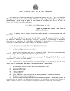 lei promulgada - Câmara Municipal do Rio de Janeiro