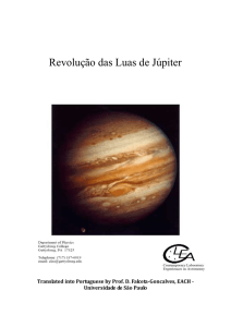 Revolução das Luas de Júpiter