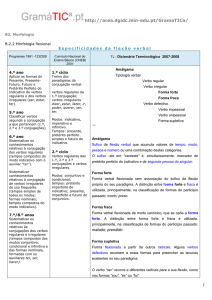 MORFOLOGIA E CLASSES DE PALAVRAS