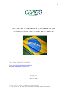 1. A Economia Brasileira no Período Colonial: A Economia