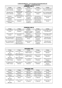 Horário de Aula 2º Semestre 2014