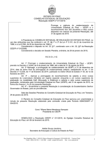 RESOLUÇÃO CEE/PI N