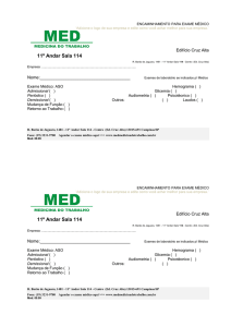 Encaminhamento p/ exame médico - med medicina do trabalho ltda