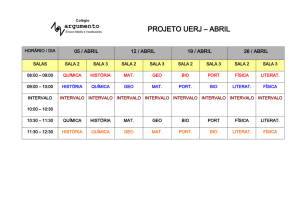 HORÁRIO PROJETO UFF – 2ª FASE