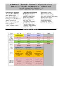 XI SEMPEM – Seminário Nacional de Pesquisa em Música