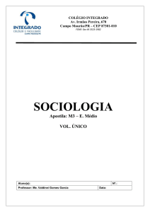 sociologia– 3ª ano do ensino médio