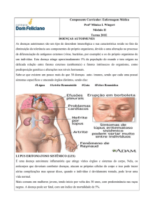 Doenças auto imunes - Colégio Dom Feliciano
