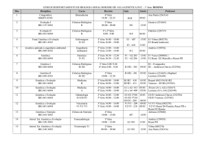 HORÁRIO DE AULA – ECOLOGIA 1º sem. 2012