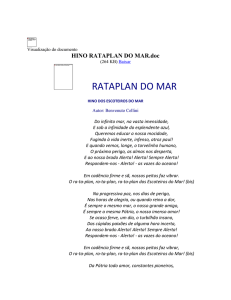 HINO RATAPLAN DO MAR - letras canções escoteiras