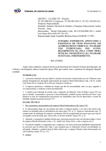 TRIBUNAL DE CONTAS DA UNIÃO TC 035.009/2011