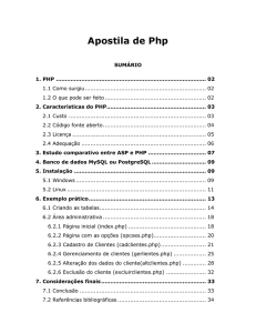 2. Características do PHP