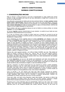 DIREITO CONSTITUCIONAL NORMAS CONSTITUCIONAIS 1