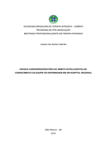 1 SOCIEDADE BRASILEIRA DE TERAPIA INTENSIVA – SOBRATI