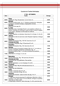 Controle de Tarefas Solicitadas 3º EM