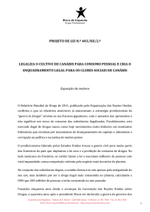 Grupo Parlamentar PROJETO DE LEI N.º 403/XII/2.ª LEGALIZA O