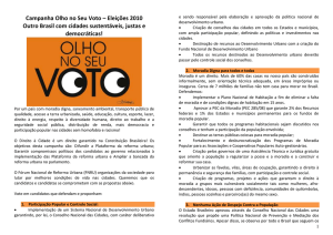 Olho 2010 - Texto divulgação - União Nacional por Moradia Popular